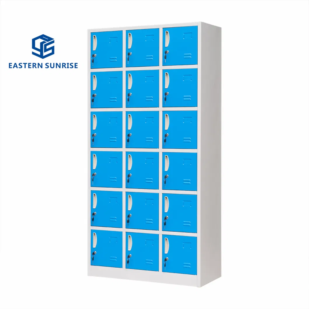 Supermarket/Cinema/Lab Use 6 Tier 3 Column 18 Doors Storage Locker