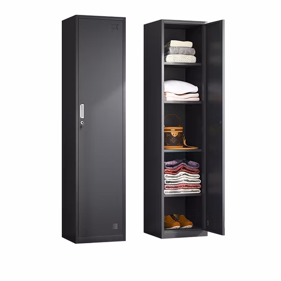 Casier verrouillable de stockage de tissu de stockage de gymnase de boîte de garde-robe en métal d'école de 4 niveaux